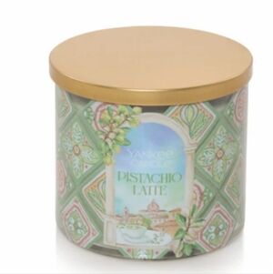 Yankee Candle Pistachio Latte 3-Wick Candle 14.5 Oz New Jar, New